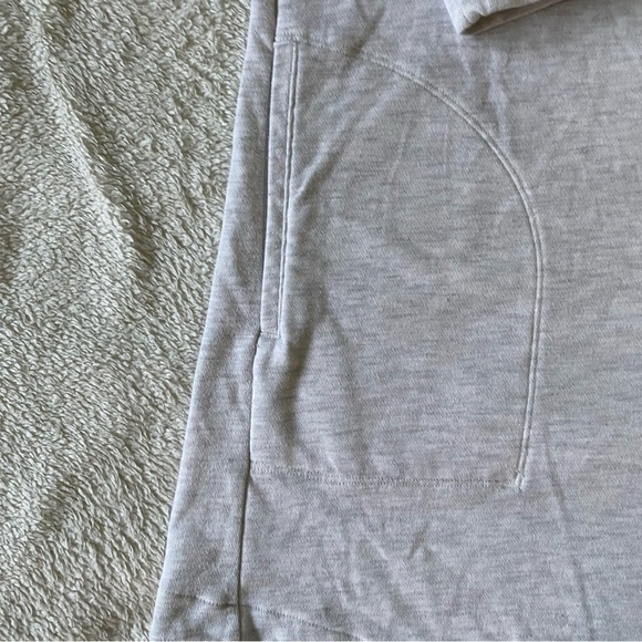 GAPBODY pale heather grey sweatshirt tunic with pockets - Picture 3 of 7